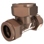 Cobra Compression Reducing Tee CXCXC 15X15X22 Rough Brass