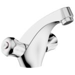 Cobra Stella Light Pattern Basin Mixer Cast Spout Plug&Chain 1/2 Chrome