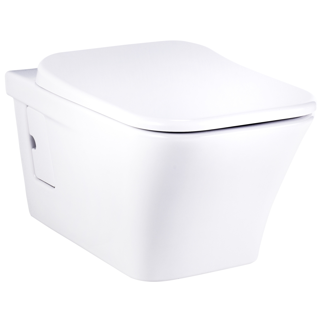 40821112313_62_GKtWfxH.jpg Cobra Pause Wall Hung Pan Rimless 3&6L Flush No Seat White - Image 1