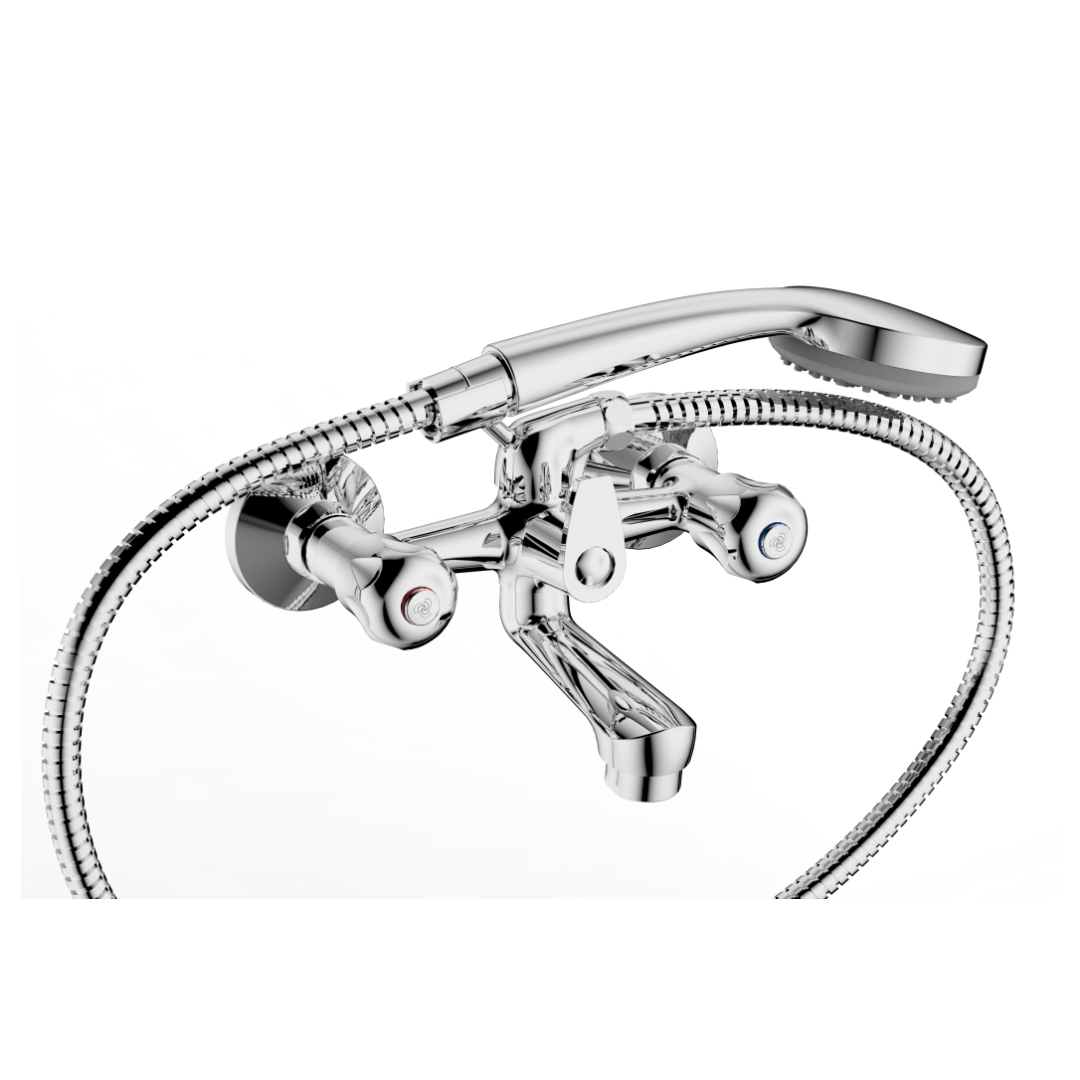 40821112313_62_J3POzvu.jpg Cobra Stella Light Pattern Bath Diverter Mixer Wall Type & Handshower 1/2 Chrome - Image 1