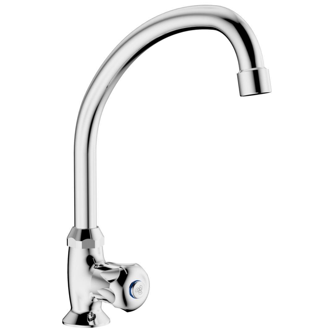 40821112313_62_ShYDESM.jpg Cobra Stella Light Pattern Prep Bowl Tap Pillar Type Swivel Spout Chrome - Image 1