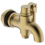 Cobra Tank Locking Cock 3/4MI Rough Brass