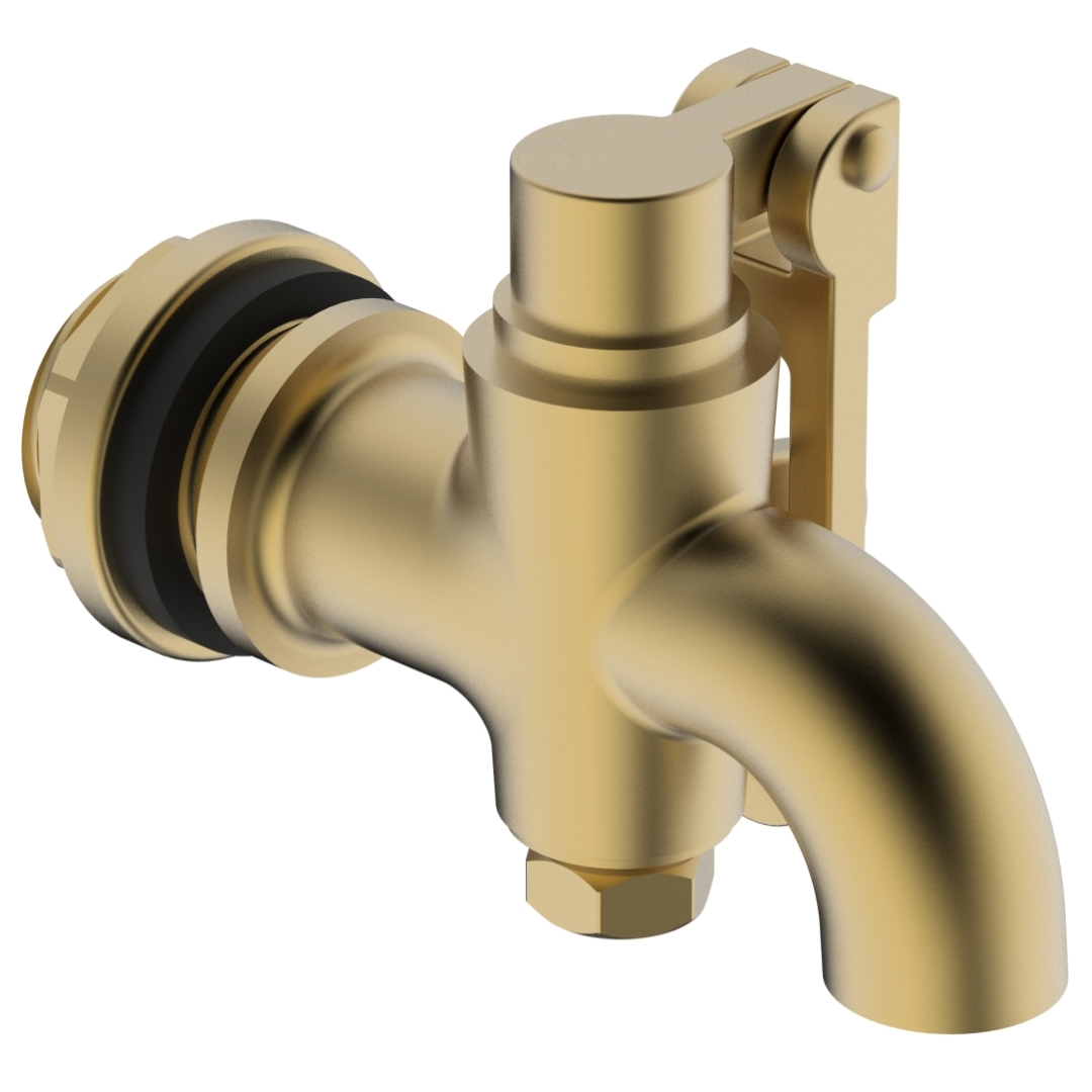 40821112313_62_UgKkPsq.jpg Cobra Tank Locking Cock 3/4MI Rough Brass - Image 1