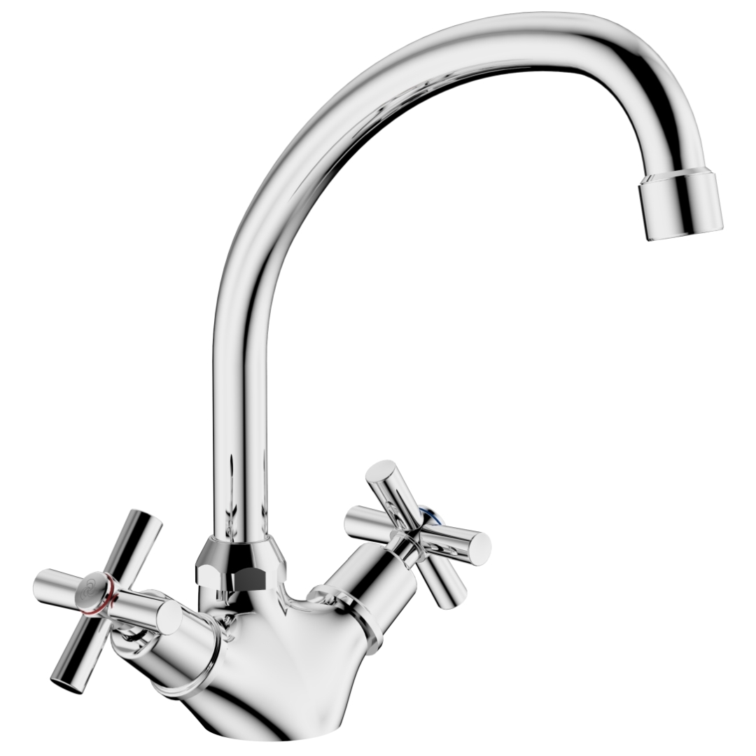 40821112313_62_Uxeav85.jpg Cobra Ledimo Light Pattern Sink Mixer Pillar Type Chrome - Image 1