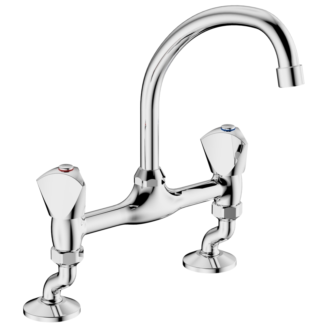 40821112313_62_guJJX3C.jpg Cobra Carina Light Pattern Sink Mixer Pillar Type Swivel Spout 1/2 Chrome - Image 1