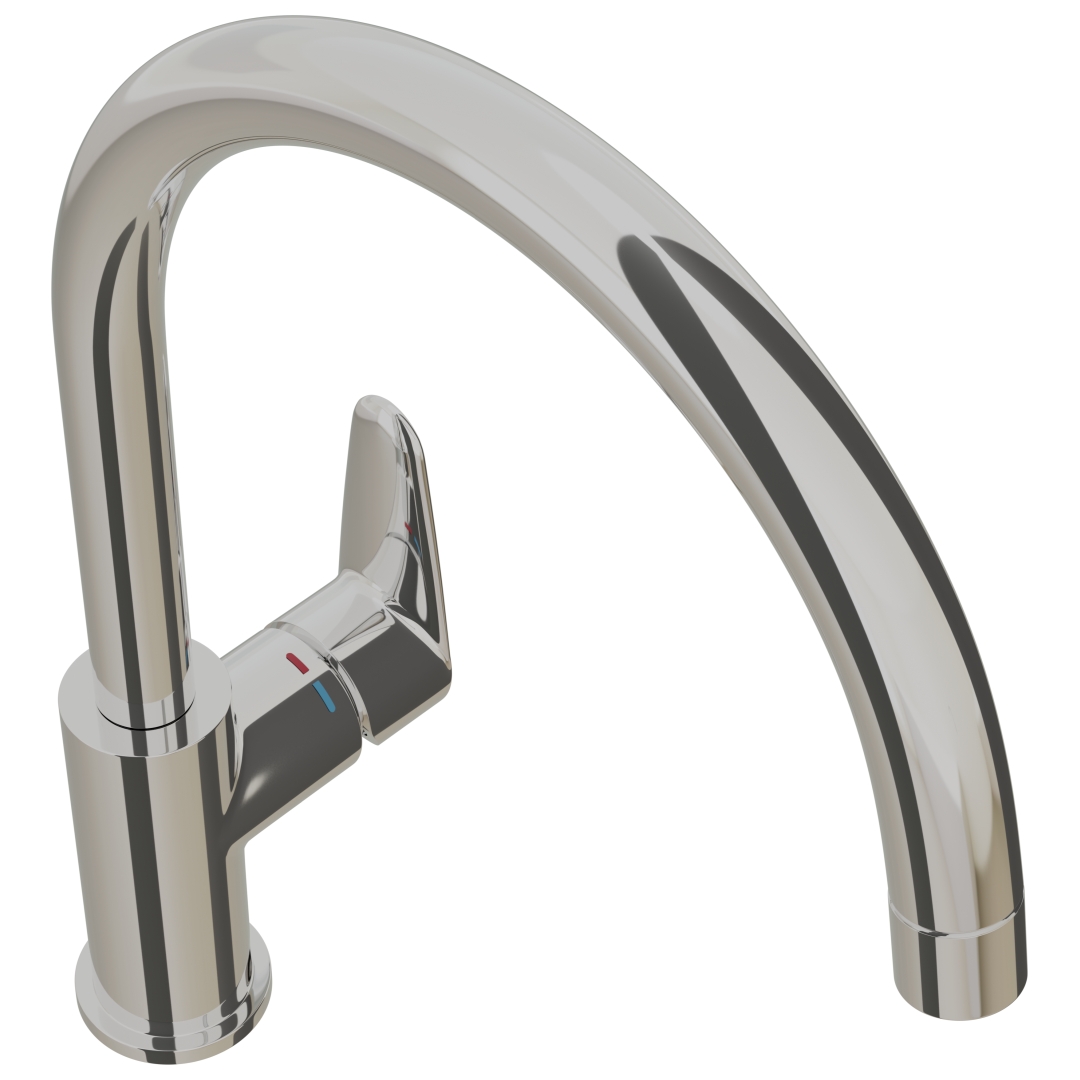 40821112313_62_qv3vWa0.jpg Cobra Pause Sink Mixer Pillar Type C-Spout Chrome - Image 1