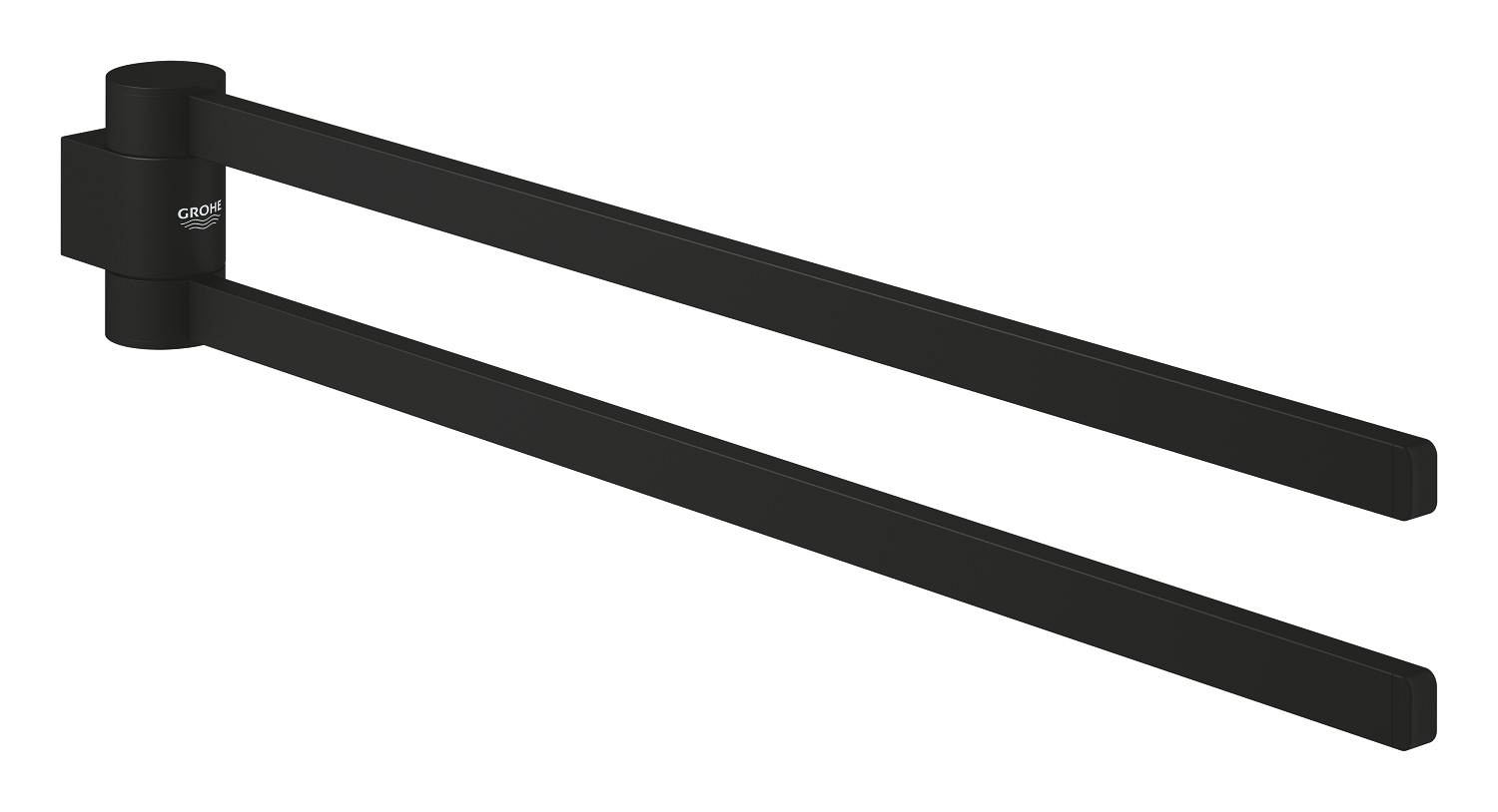41219KF0.jpg Grohe Selection Double Towel Bar Phantom Black - Image 1