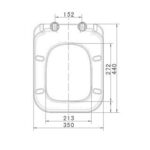 Vaal Urban Life Toilet Seat Soft Close White - Image 2