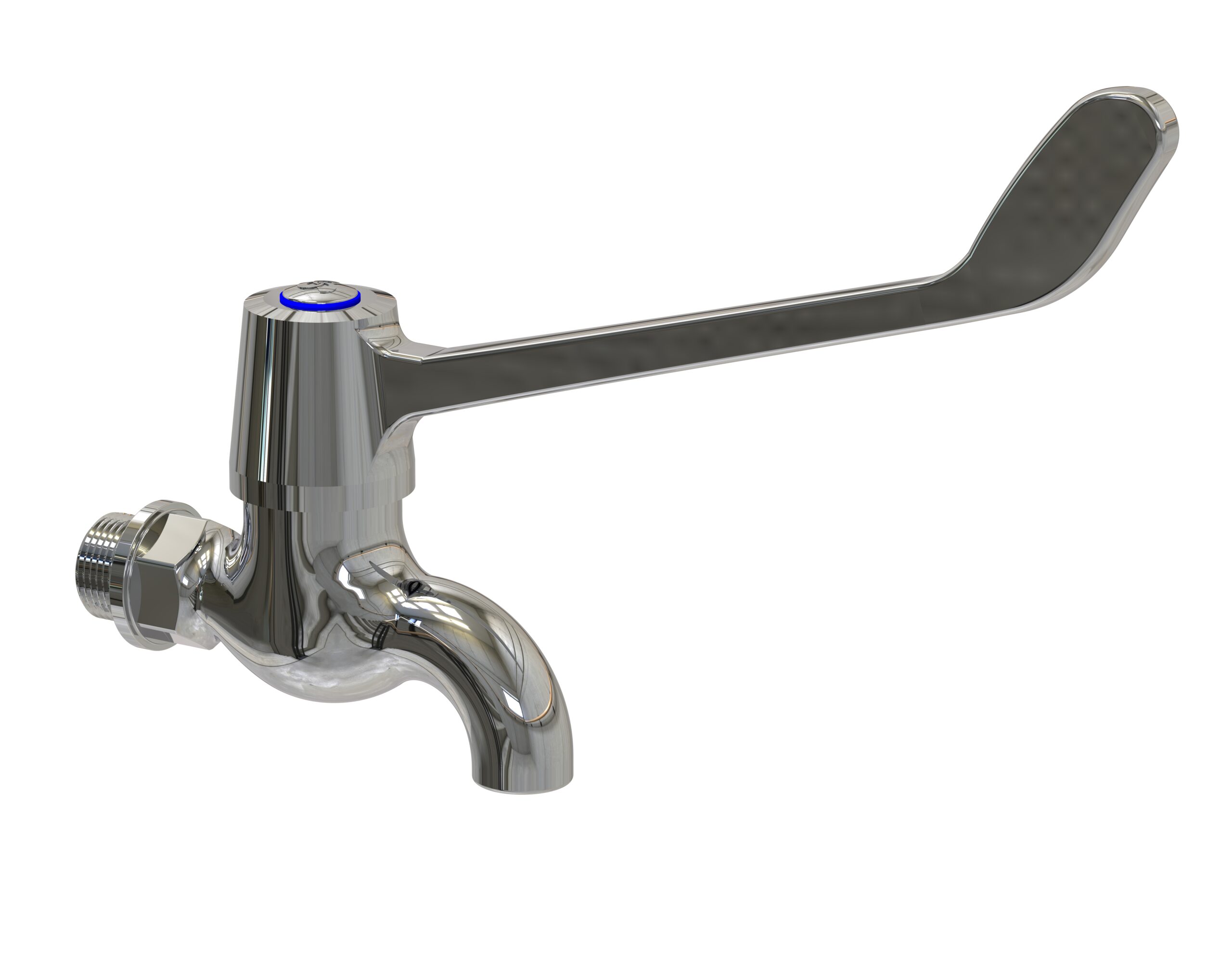 500-21B__1033480000.jpg Cobra Medical Heavy Pattern Bibtap Blue Male 15 Chrome - Image 1