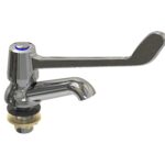 Cobra Medical Heavy Pattern Pillar Tap Blue Male Chrome