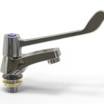 Cobra Medical Heavy Pattern Pillar Tap Eco Blue Male Chrome