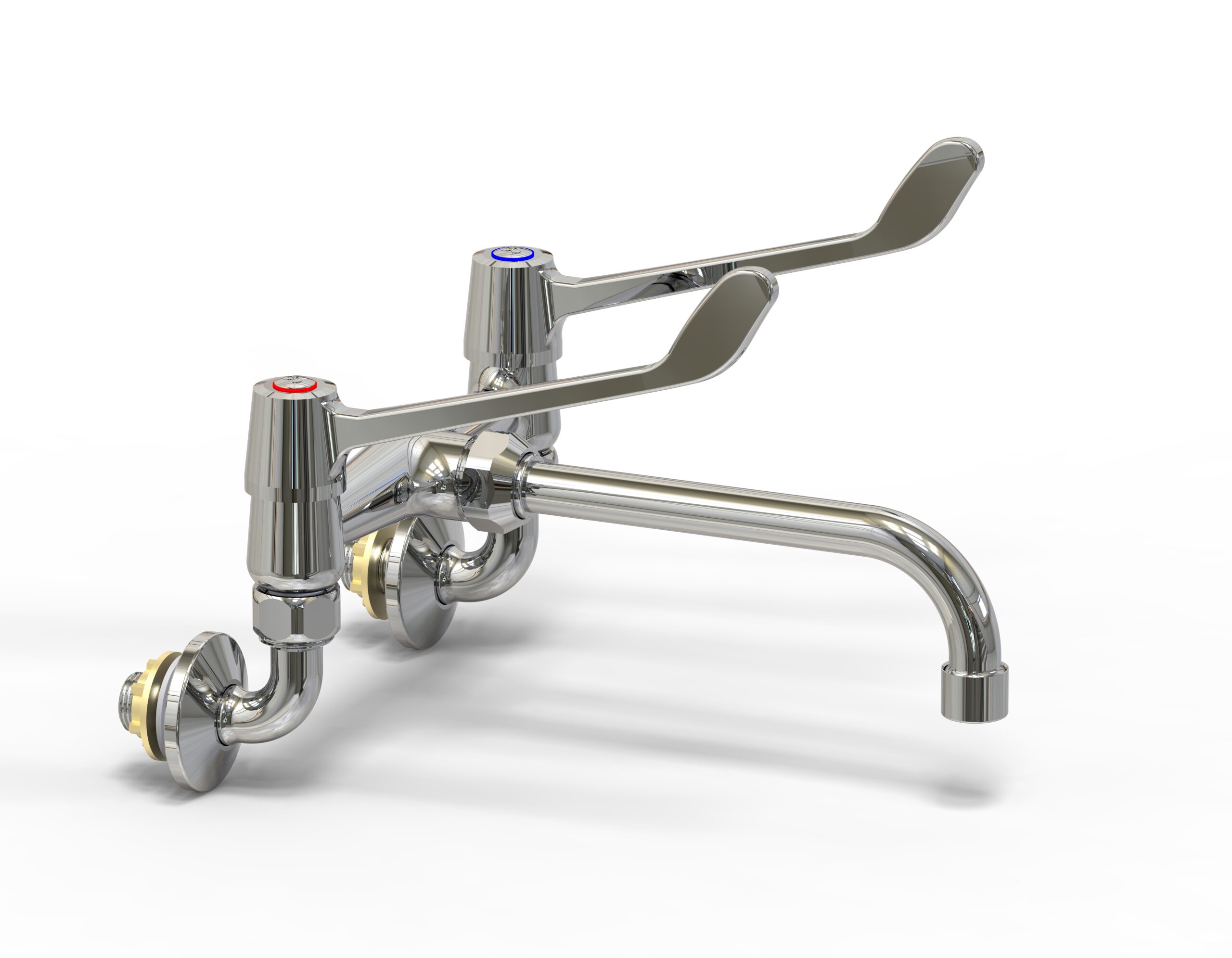 510-21__1033750000.jpg Cobra Medical Heavy Pattern Mixer Wall Type Fixed Spout 15 Chrome - Image 1