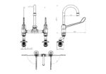 Cobra Medical Heavy Pattern Mixer Pillar Type Swivel Swan Spout 15 Chrome - Image 2