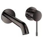 Grohe Essence Two-Hole Basin Mixer M-Size Hard Graphite