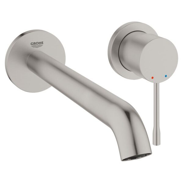 Grohe Essence Two-Hole Basin Mixer L-Size Supersteel