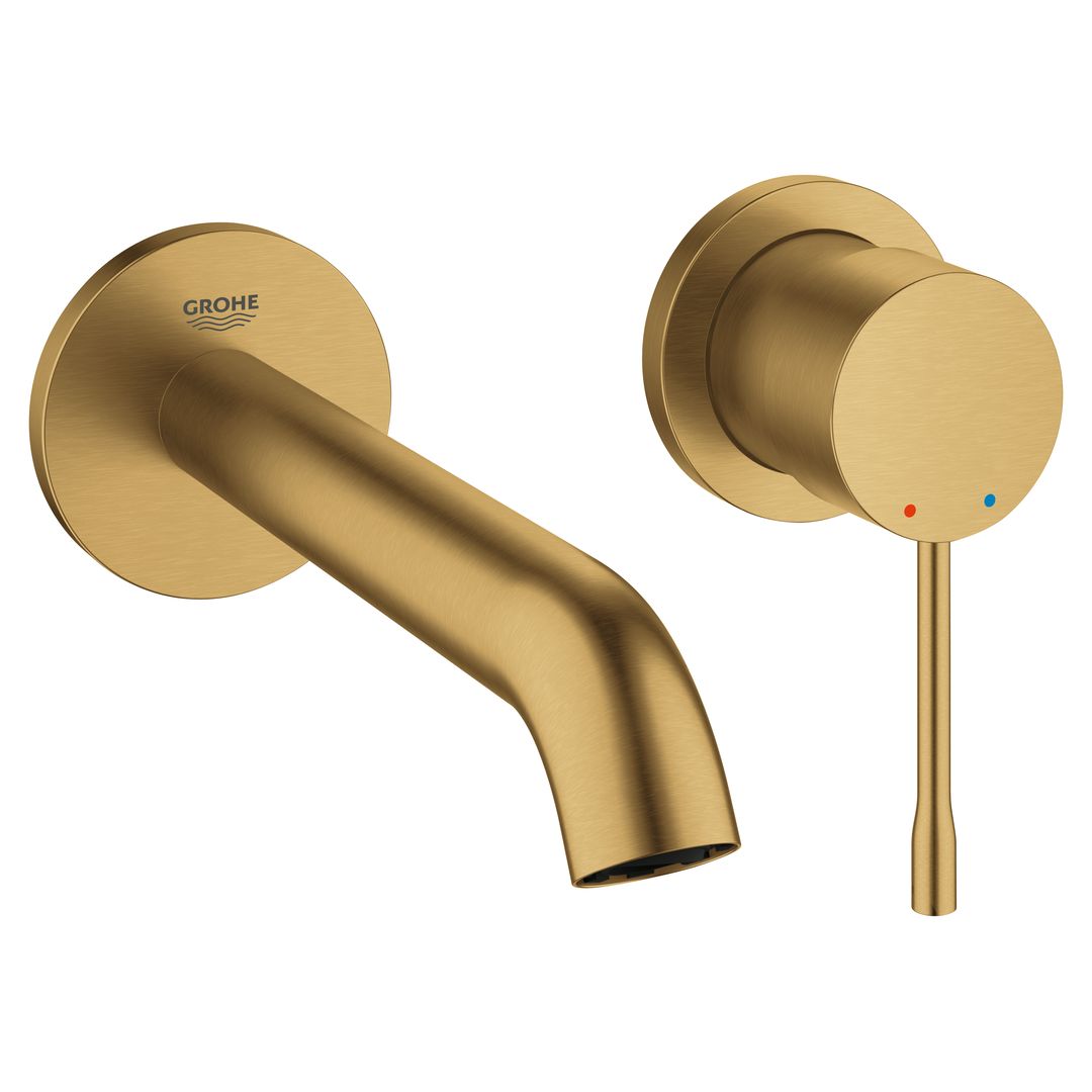 51718141252_33_f7I6AUX.jpg Grohe Essence Two-Hole Basin Mixer M-Size Brushed Cool Sunrise - Image 1