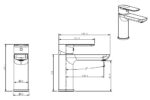 Cobra Seine Basin Mixer Flow Rate Restricted to 7.0 l/min Chrome - Image 2
