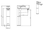 Cobra Seine Basin Mixer Raised Flow Rate Restricted to 7.0 l/min Chrome - Image 2
