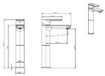 Cobra Seine Basin Mixer Raised Flow Rate Restricted to 7.0 l/min Matte Black - Image 2