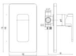 Cobra Arrive Bath/Shower Concealed Mixer 3 Ports 1/2 FI Chrome - Image 2