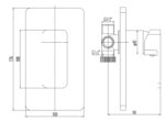 Cobra Arrive Bath/Shower Concealed Mixer 3 Ports 1/2 FI Matte Black - Image 2