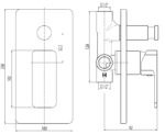 Cobra Arrive Bath/Shower Concealed Diverter Mixer 4 Ports 1/2 FI Chrome - Image 2