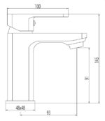 Cobra Arrive Basin Mixer Flow Rate Restricted to 5.7l/min Chrome - Image 2