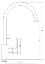 Cobra Arrive Sink Mixer Pillar Type High Flow Rate Restricted to 6.2l/min Chrome - Image 2