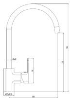Cobra Arrive Sink Mixer Pillar Type High Flow Rate Restricted to 6.2l/min Matte Black - Image 2