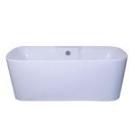Cobra Flow Supreme 1724x800x625 Freestanding One Piece Bath White