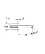 Grohe Eurosmart Bath Spout Chrome - Image 2