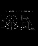 Grohe Essence Slm Trim Shower Phantom Black - Image 2