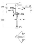 Grohe Essence New Ohm Basin S-Size Smooth Body Phantom Black - Image 2