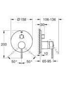 LAUNCHING MARCH 2026 Grohe Essence Single-Lever Mixer With 3-Way Diverter Brushed Hard Graphite - Image 2