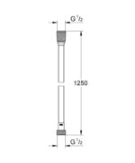 Grohe Silverflex TwistStop Shower hose supersteel - Image 2