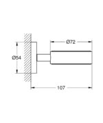 LAUNCHING MARCH 2026 Grohe Essentials Glass/Soap Dish Holder Brushed Cool Sunrise - Image 2