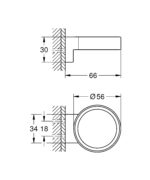 LAUNCHING MARCH 2026 Grohe Selection Glass/Soap Dish Holder Brushed Hard Graphite - Image 2