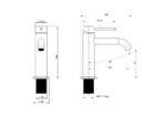 Cobra Tigris Basin Mixer Pillar Type Standard 1/2 FI Brushed Gun Grey - Image 2