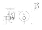 Cobra Tigris Bath/Shower Mixer Concealed Diverter Mixer 4 Ports 1/2 FI Chrome - Image 2