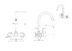 Cobra Tigris Sink Mixer Wall Type 1/2 FI Chrome - Image 2