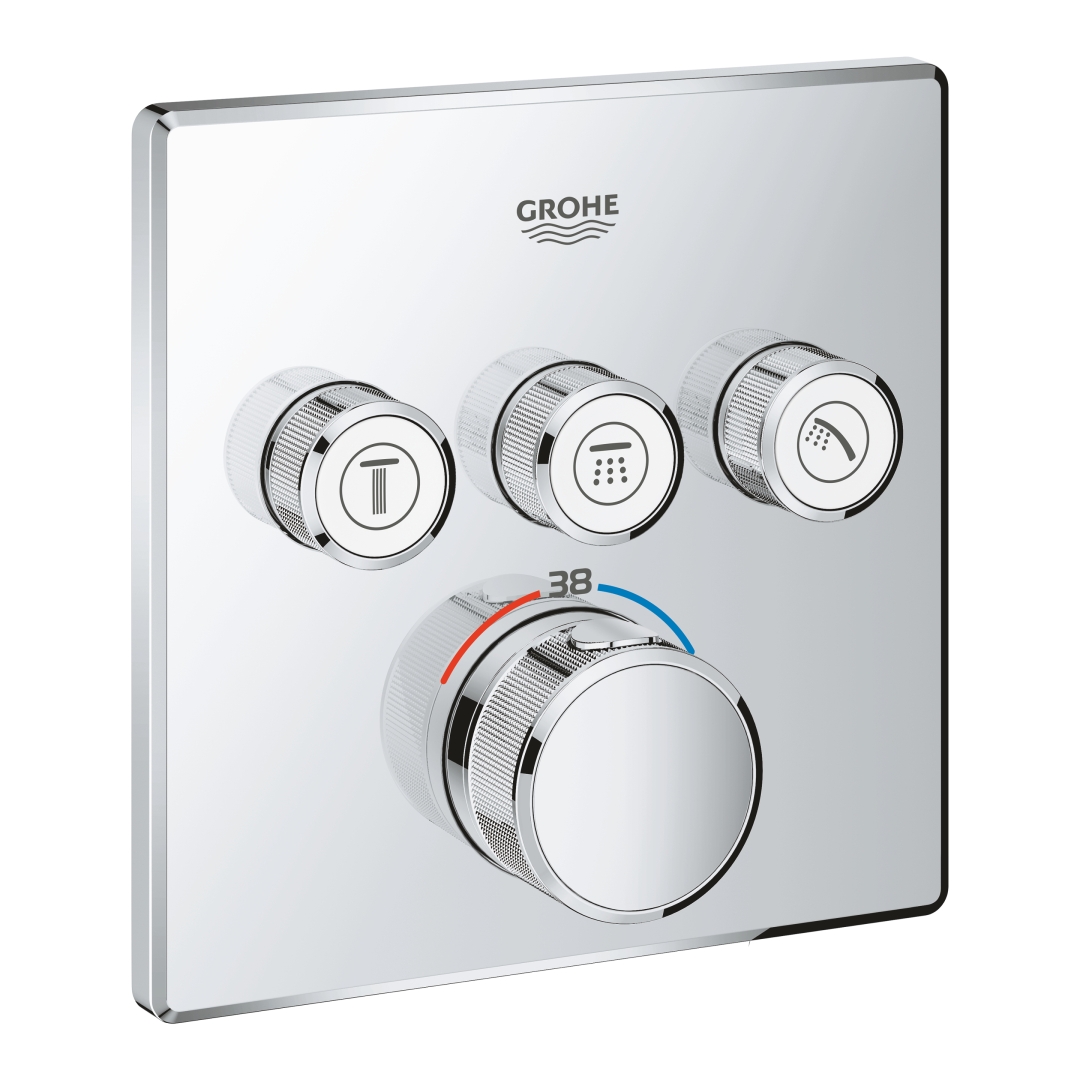 80619122306_47_0o9cdIt.jpg Grohe Grohtherm SmartControl Thermostat for concealed installation with 3 valves chrome - Image 1