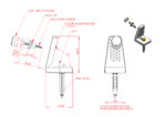 Vaal Floor Mounted Pan Bracket Set - Image 2