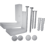Vaal Floor Mounted Pan Bracket Set