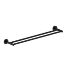 Cobra Seine Double Towel Rail 600mm Matte Black