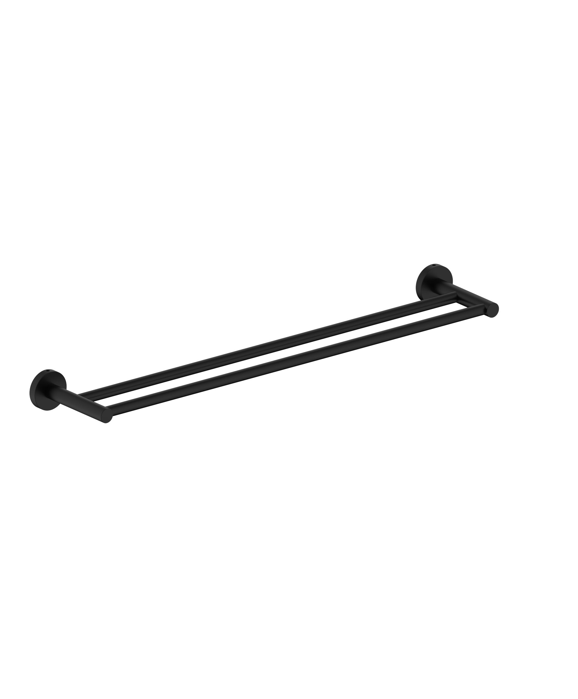AC-DTR-BLK.png Cobra Seine Double Towel Rail 600mm Matte Black - Image 1