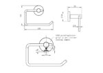 Cobra Seine Toilet Paper Holder Open Matte Black - Image 2