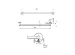 Cobra Seine Single Towel Rail Brushed Gun Grey - Image 2