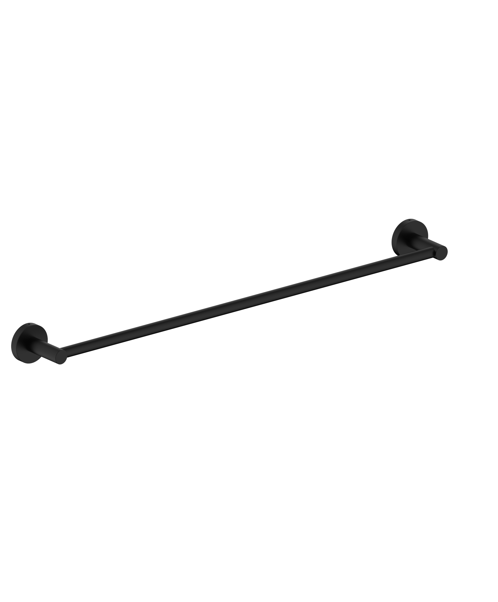 AC-TR-BLK.png Cobra Seine Single Towel Rail 600mm Matte Black - Image 1
