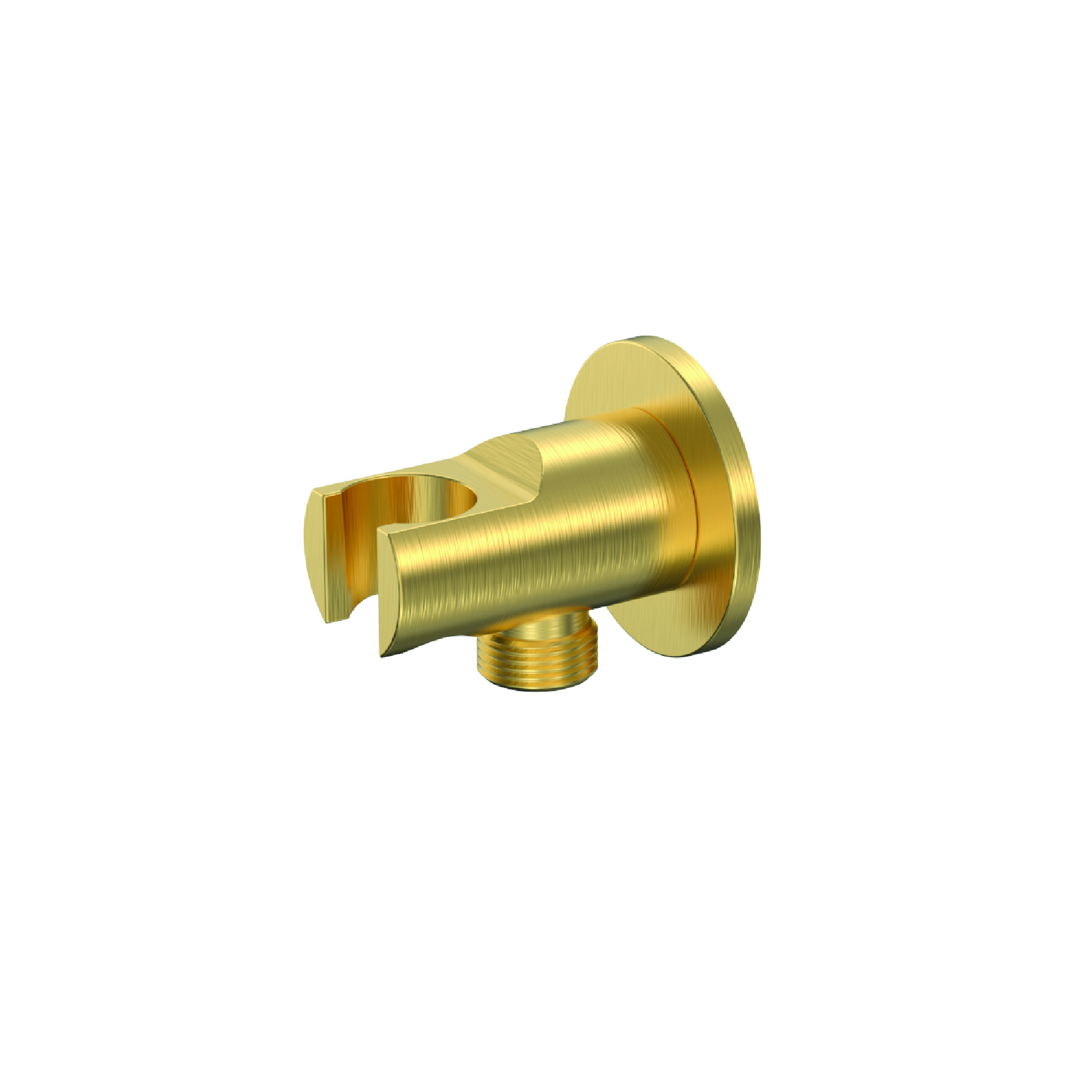 AP-RND-BG.jpg Cobra Seine Round Shower Outlet & Holder 64mm Brushed Gold - Image 1