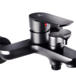 Cobra Seine Bath Mixer Exposed Wall Type Diverter No Handshower Matte Black